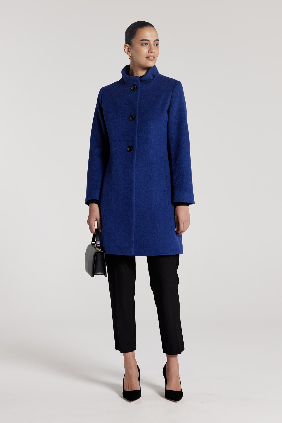 Rosa Coat Bright Blue Perri Cutten