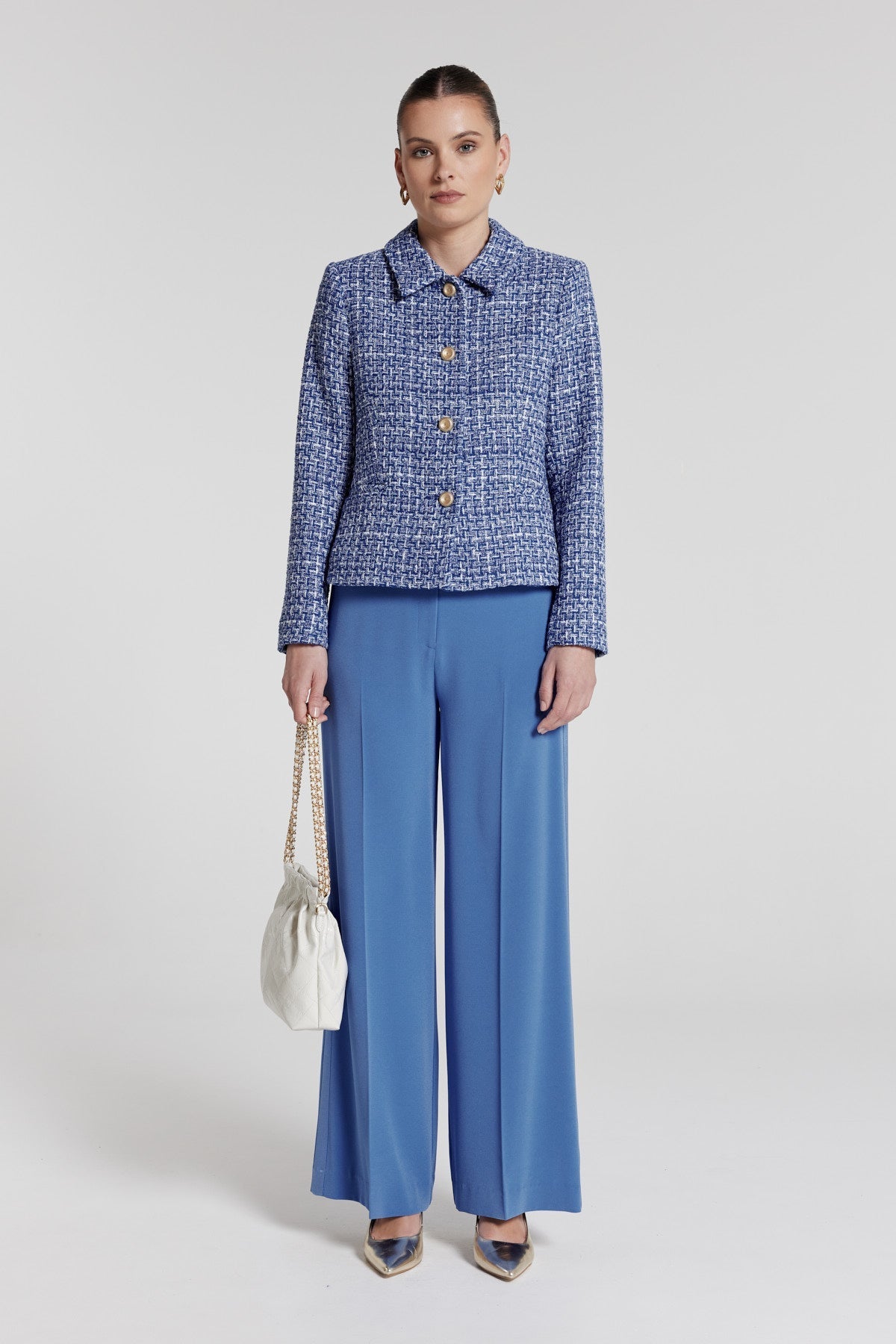 Mirka Jacket - Bluebell Tweed-Perri Cutten