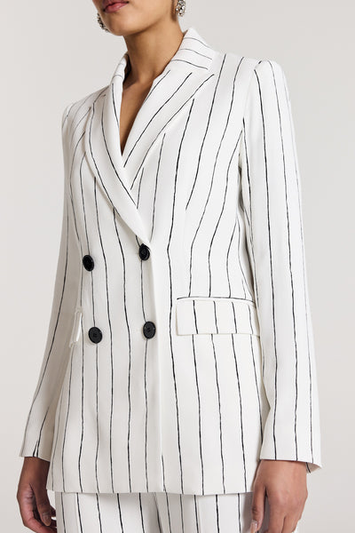 Cleo Jacket - Ivory/Black-Perri Cutten