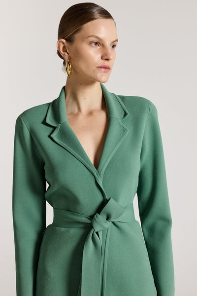 Milano Knit Jacket - Powder Green-Perri Cutten