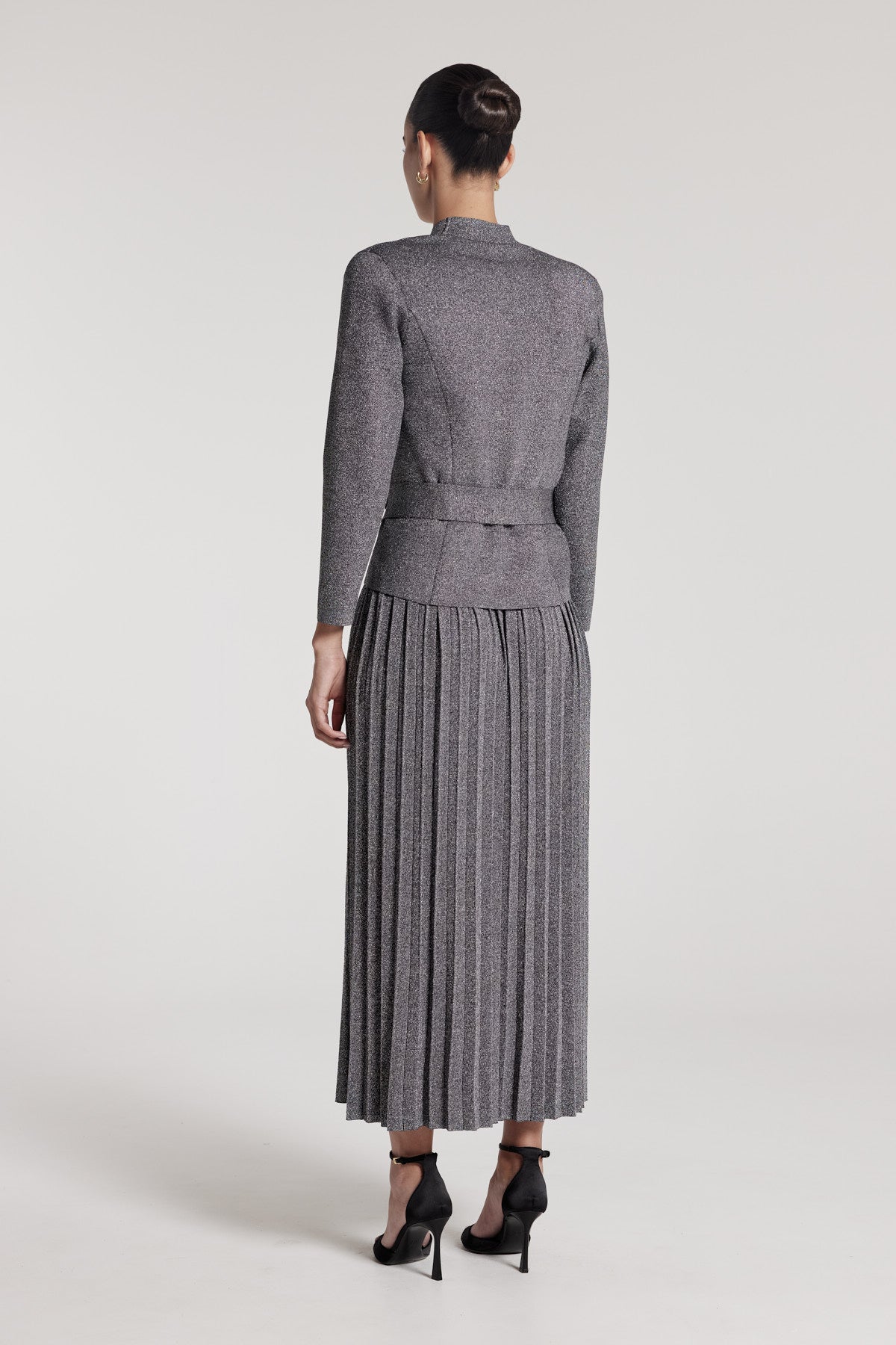 Stella Knit Skirt - Silver-Perri Cutten