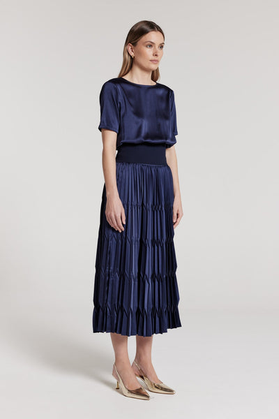 Sonya Skirt - Navy-Perri Cutten