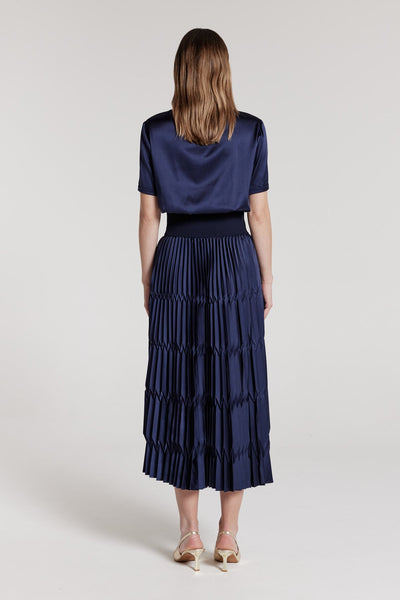 Sonya Skirt - Navy-Perri Cutten