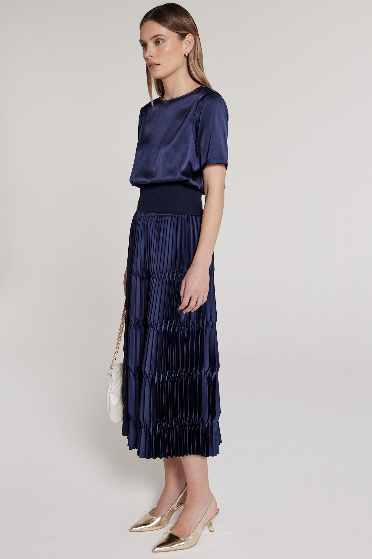 Sonya Skirt - Navy-Perri Cutten