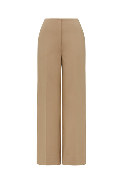 Stretch Wide Pant - Wheat-Perri Cutten