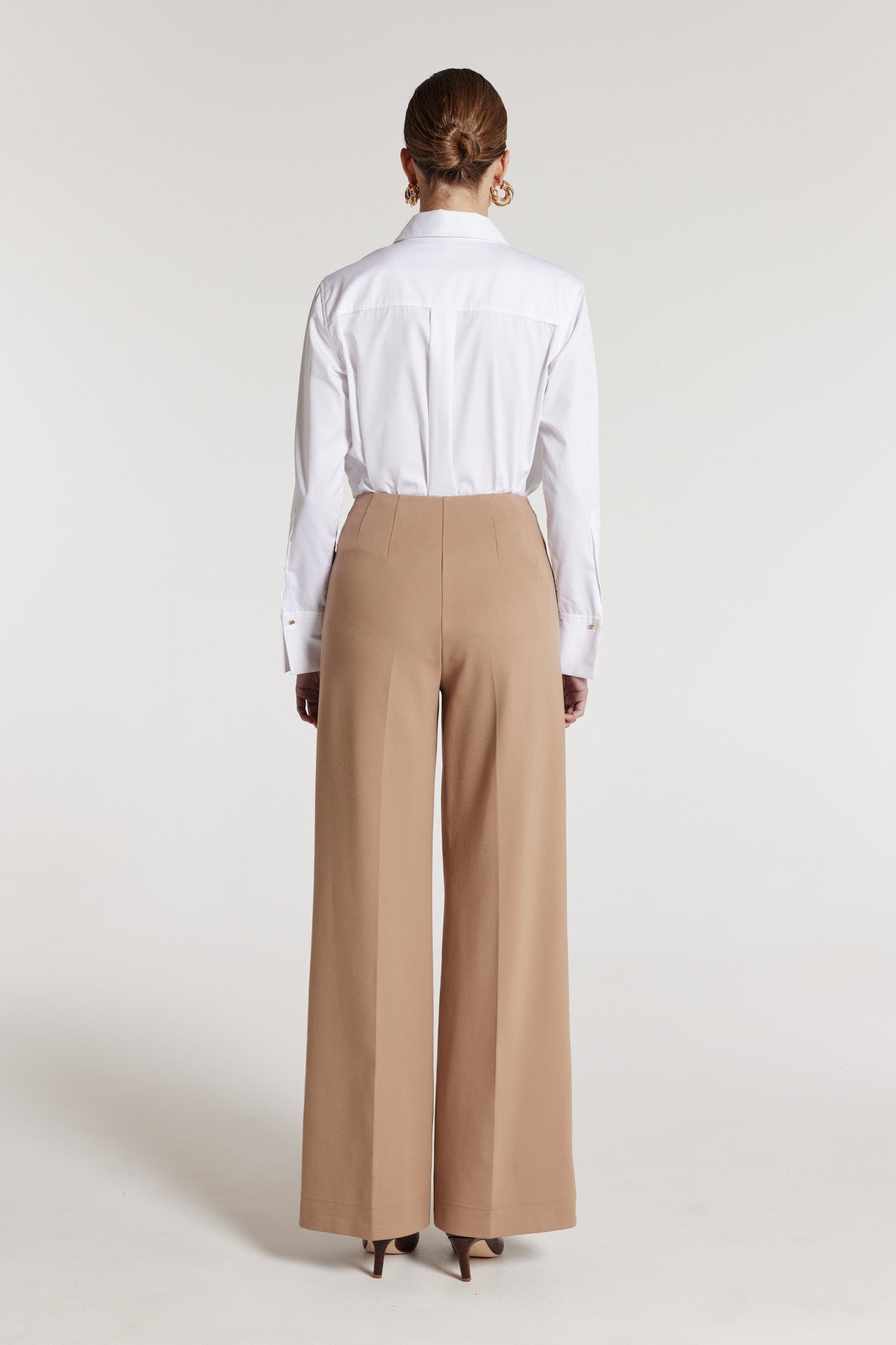 Stretch Wide Pant - Wheat-Perri Cutten