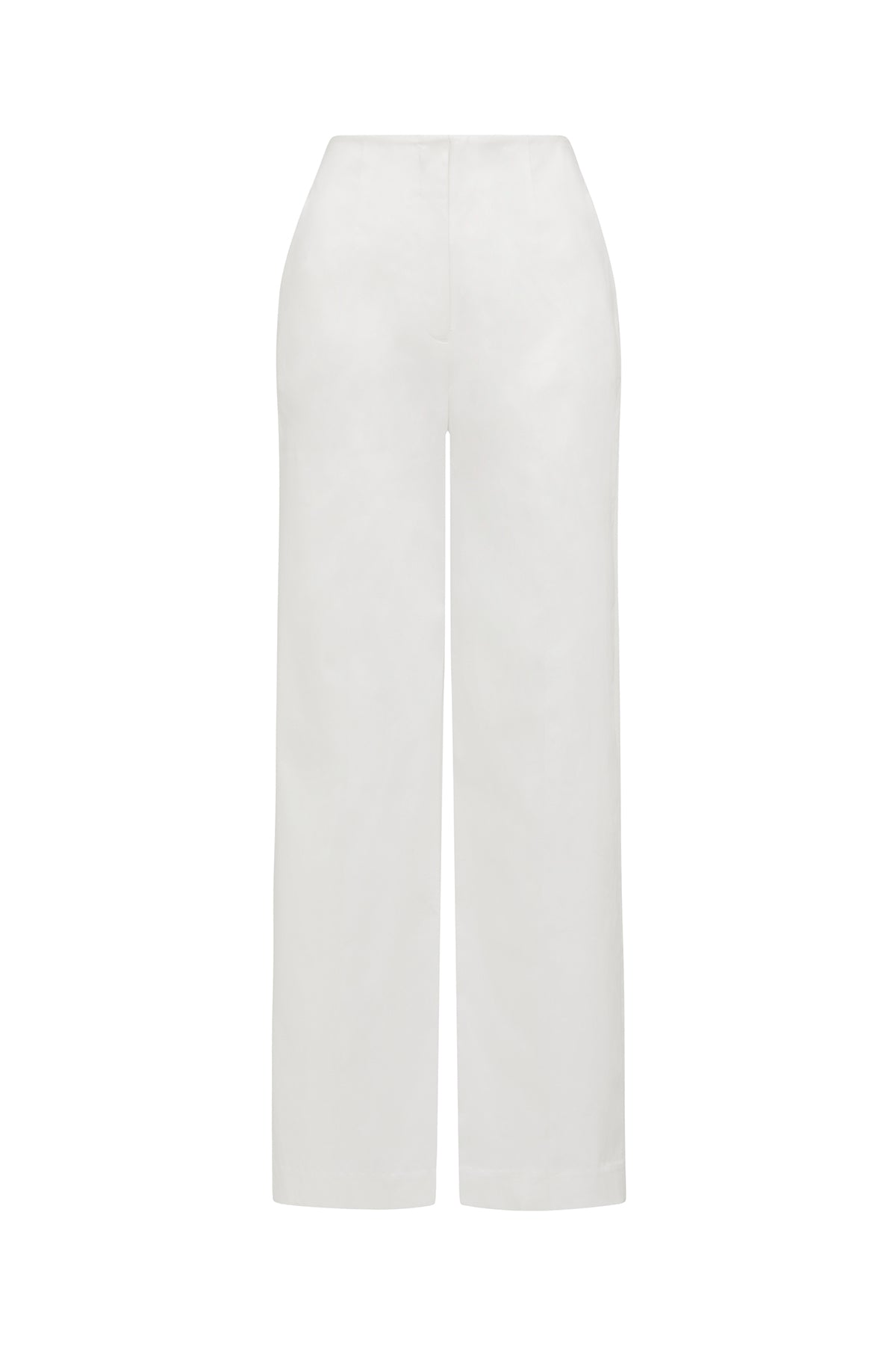 Finn Cotton Pant - White-Perri Cutten