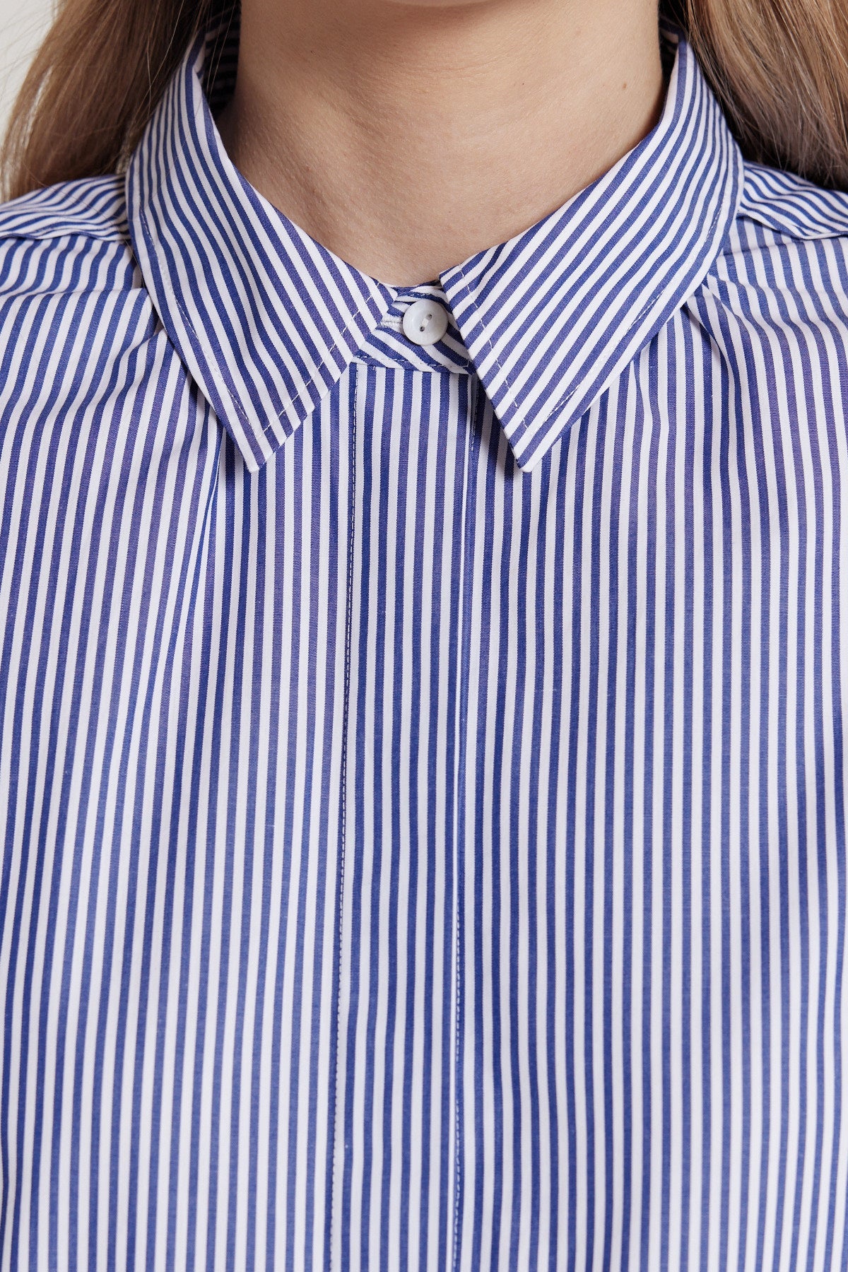 Parsons Stripe Shirt - Navy/White-Perri Cutten