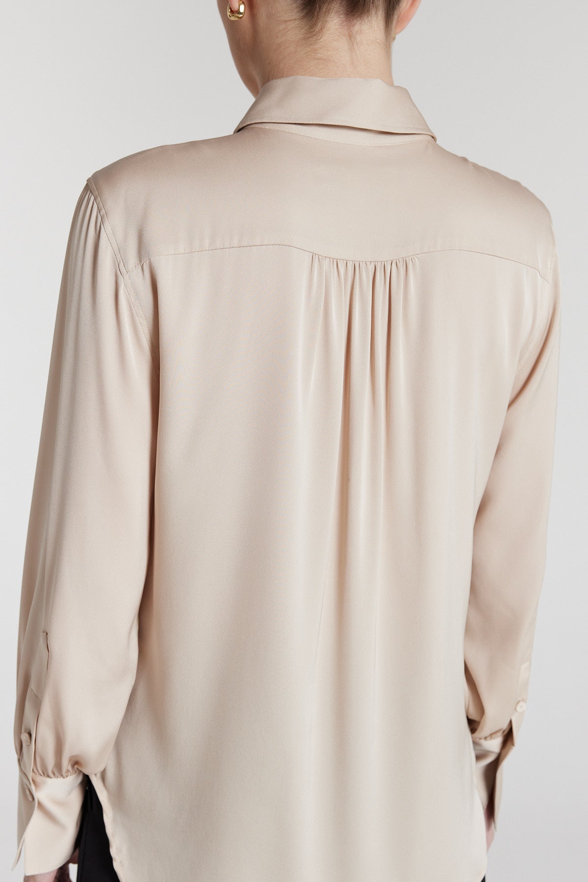 Frida Silk Shirt - Gold-Perri Cutten