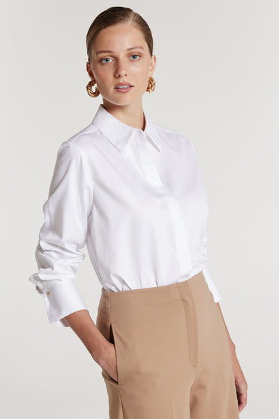 Annabelle Shirt - White-Perri Cutten