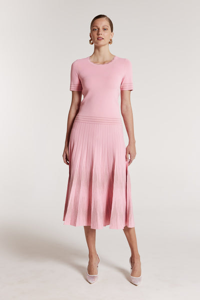 Lurex Knit Top - Pink-Perri Cutten