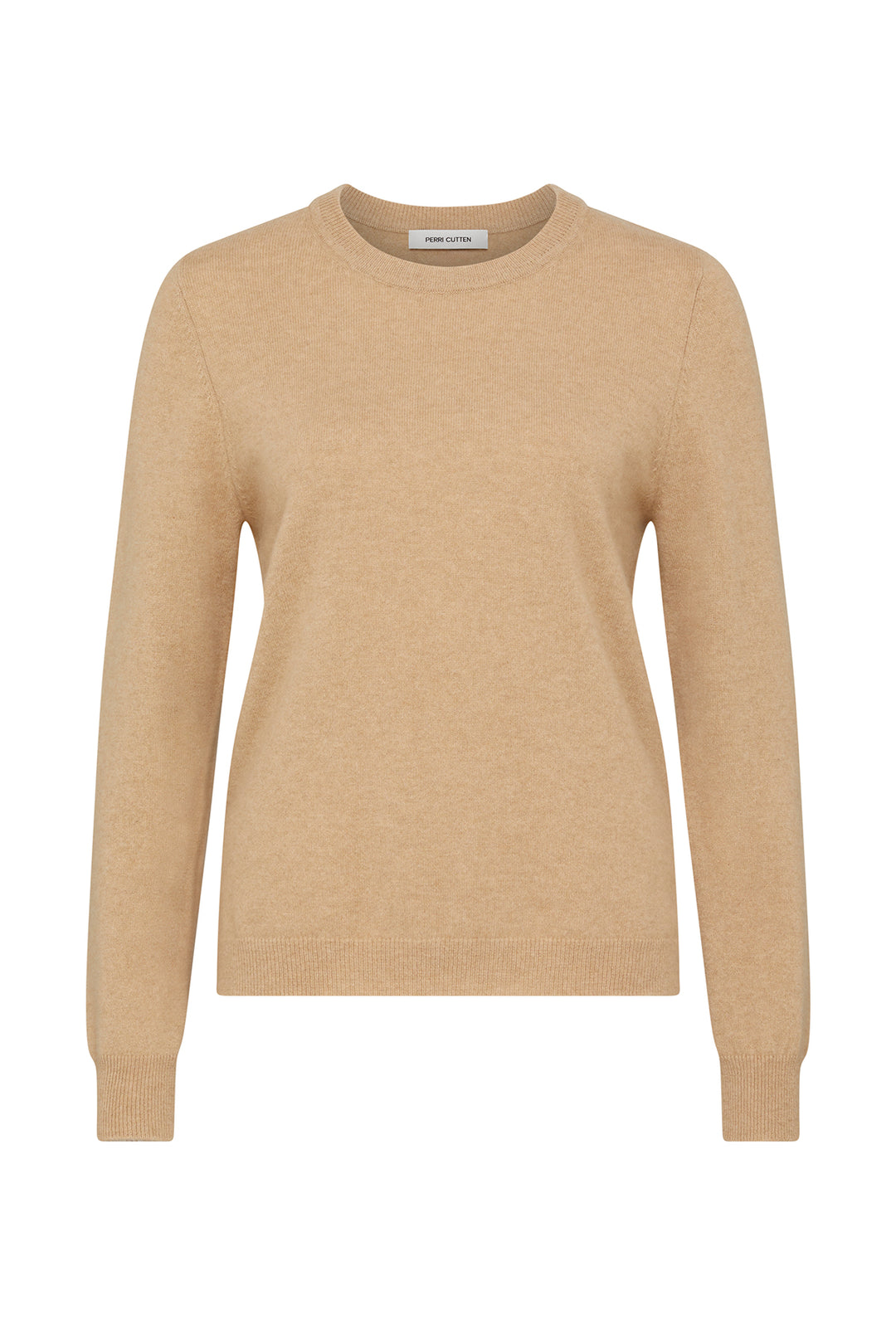 Cashmere Crew Jumper Camel Perri Cutten