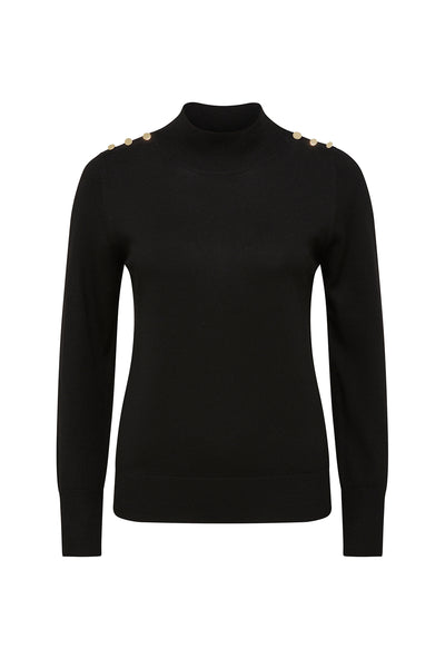 Merino Jumper - Black-Perri Cutten