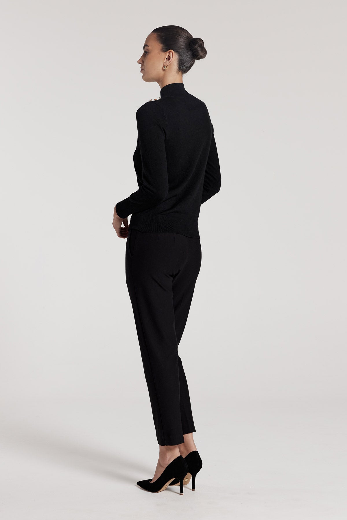 Merino Jumper - Black-Perri Cutten