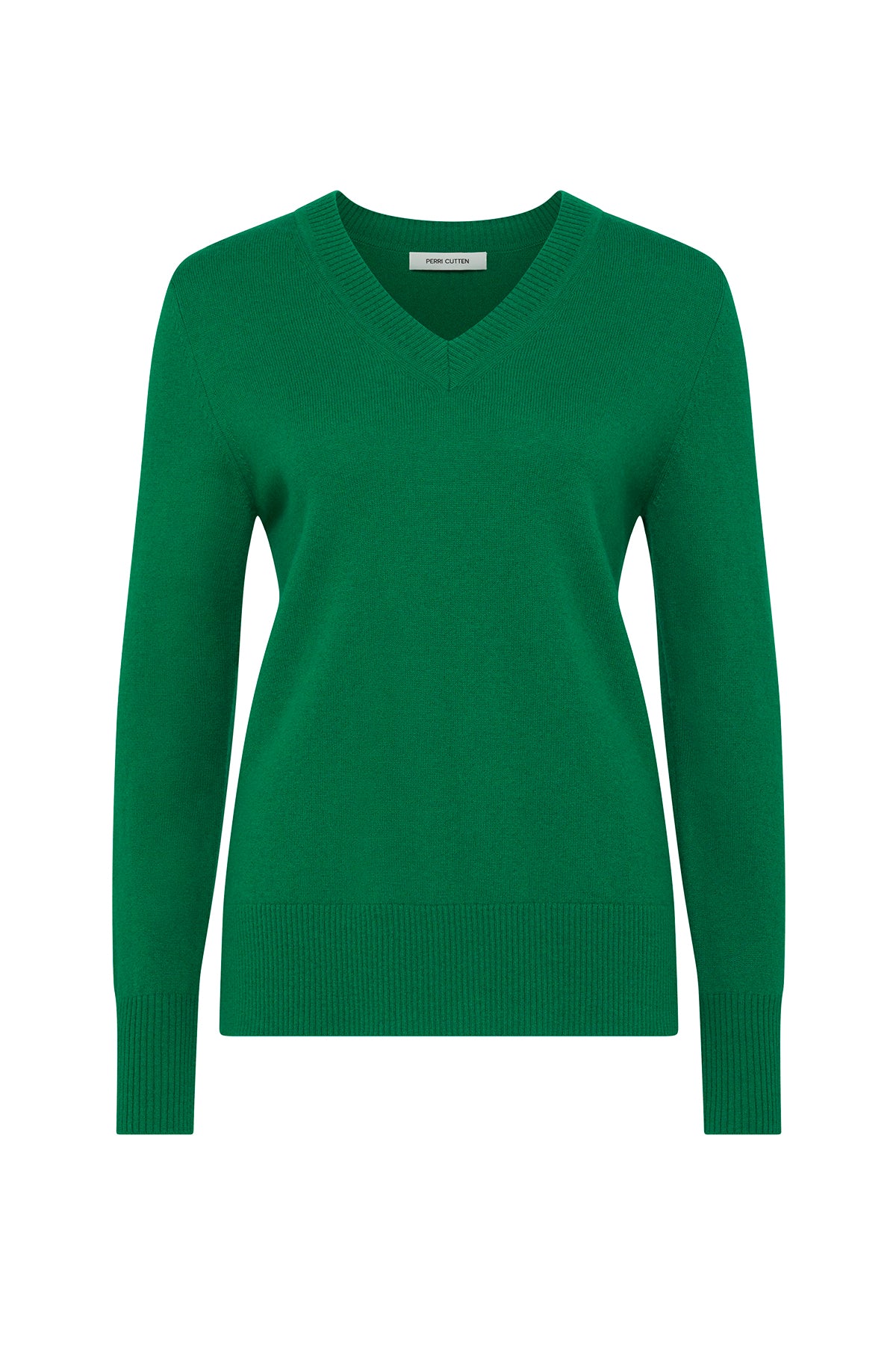 Wool Cashmere Jumper - Green-Perri Cutten