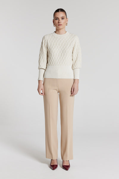 Tivoli Lurex Jumper - Soft Gold-Perri Cutten