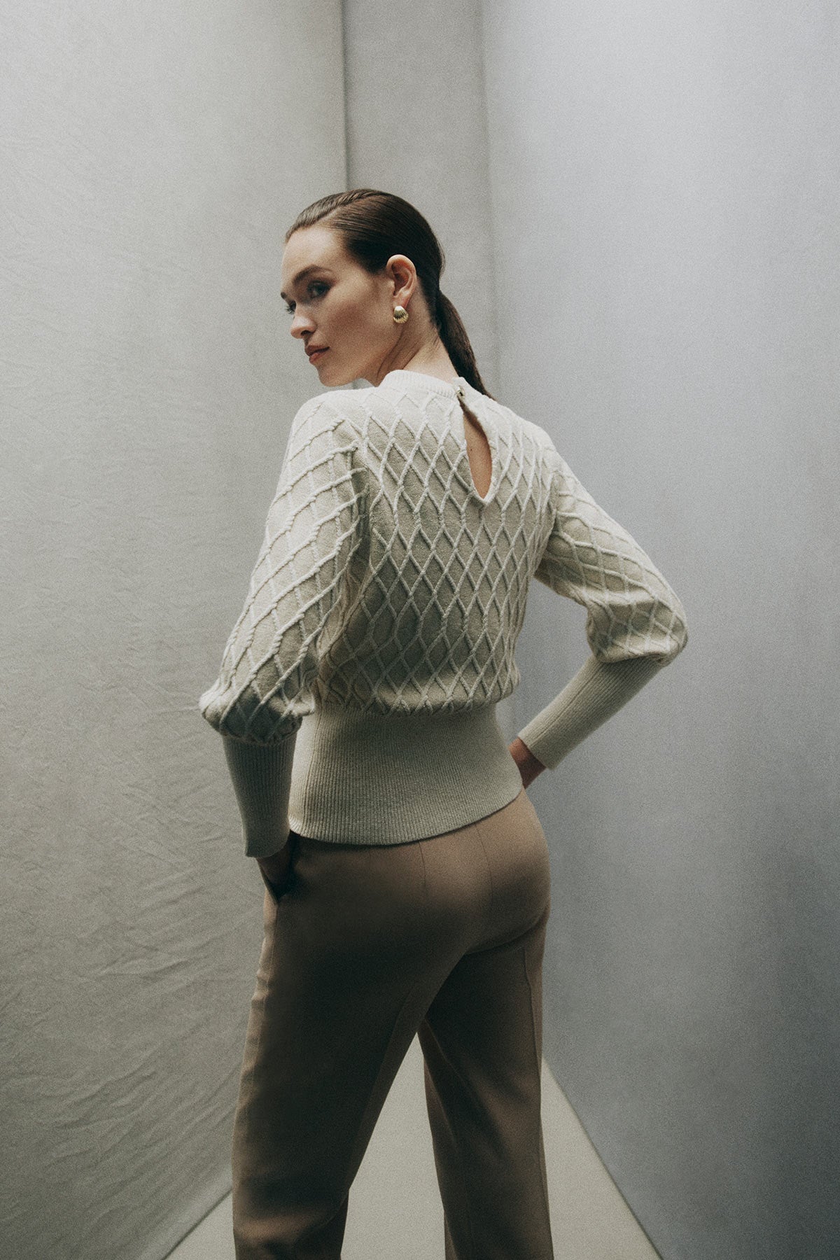 Tivoli Lurex Jumper - Soft Gold-Perri Cutten