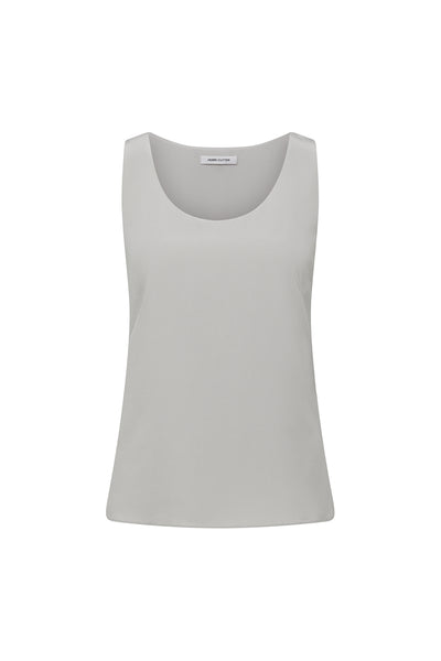 Perla Silk Singlet - Silver-Perri Cutten