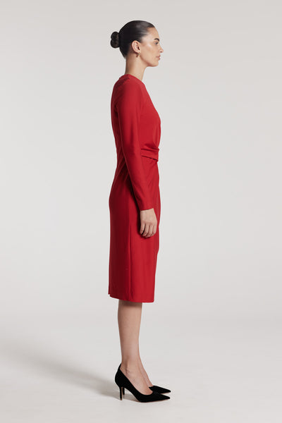 Elena Dress - Red-Perri Cutten