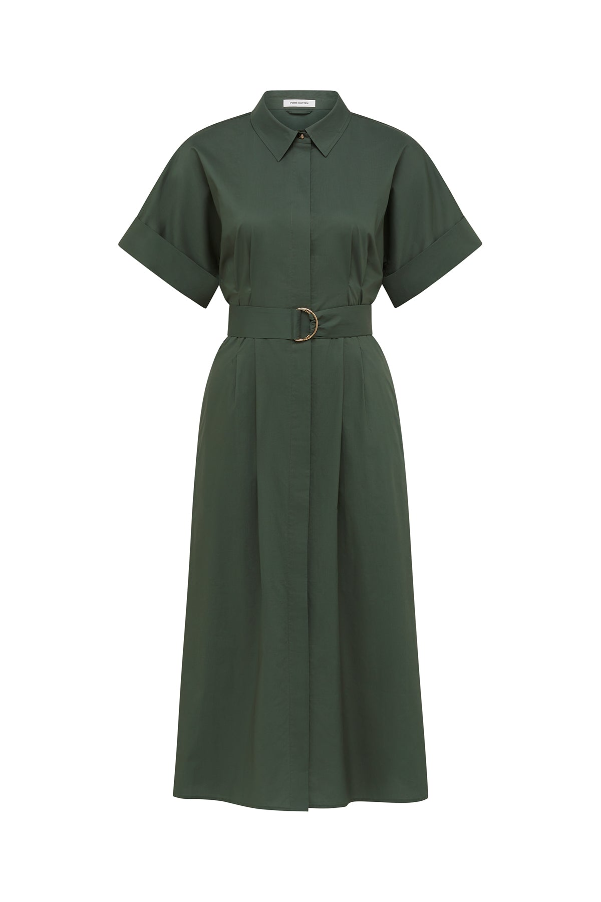 Clara Shirtmaker Dress - Olive-Perri Cutten