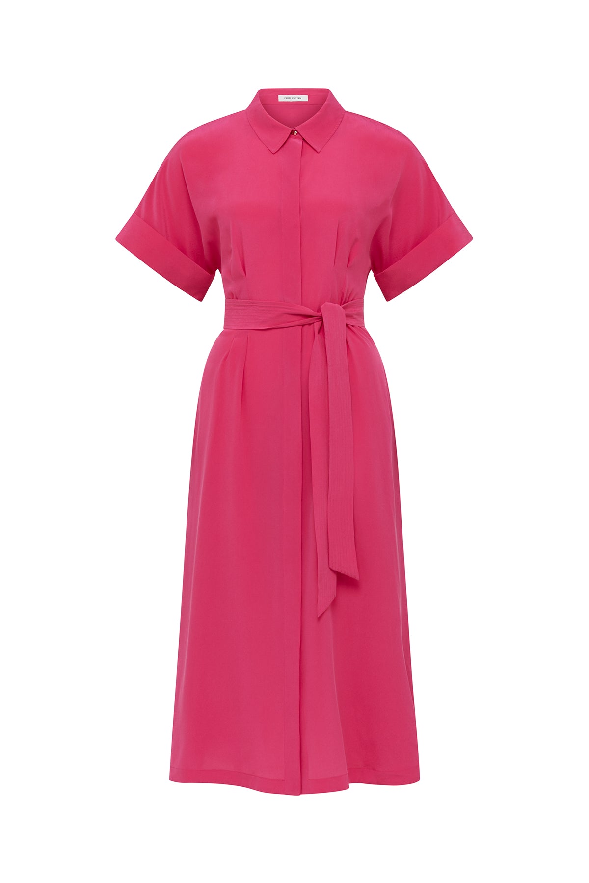 Clara Silk Shirtmaker Dress - Pink-Perri Cutten