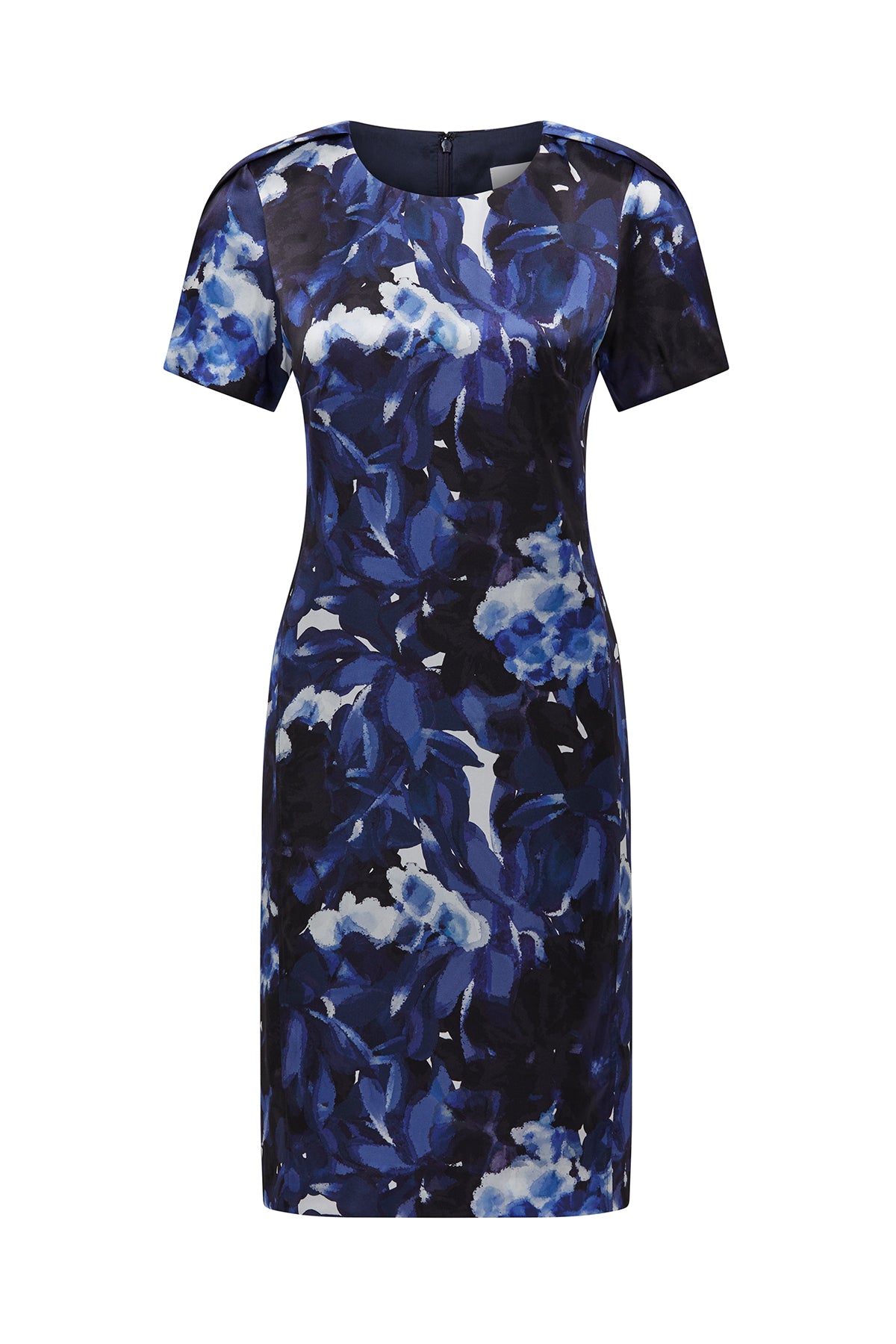 Matisse Silk Dress - Indigo Bloom-Perri Cutten