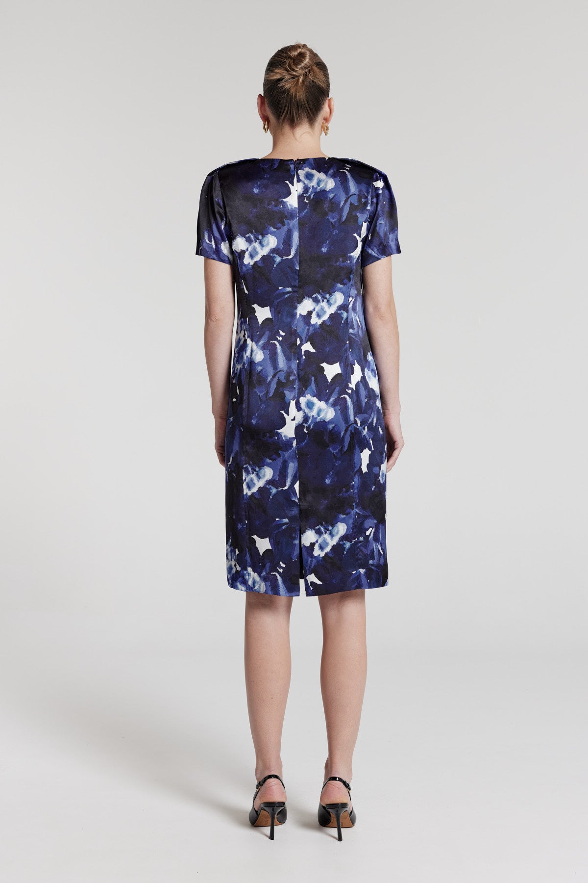 Matisse Silk Dress - Indigo Bloom-Perri Cutten