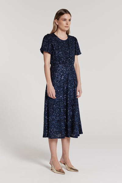 L'opera Dress - Navy-Perri Cutten