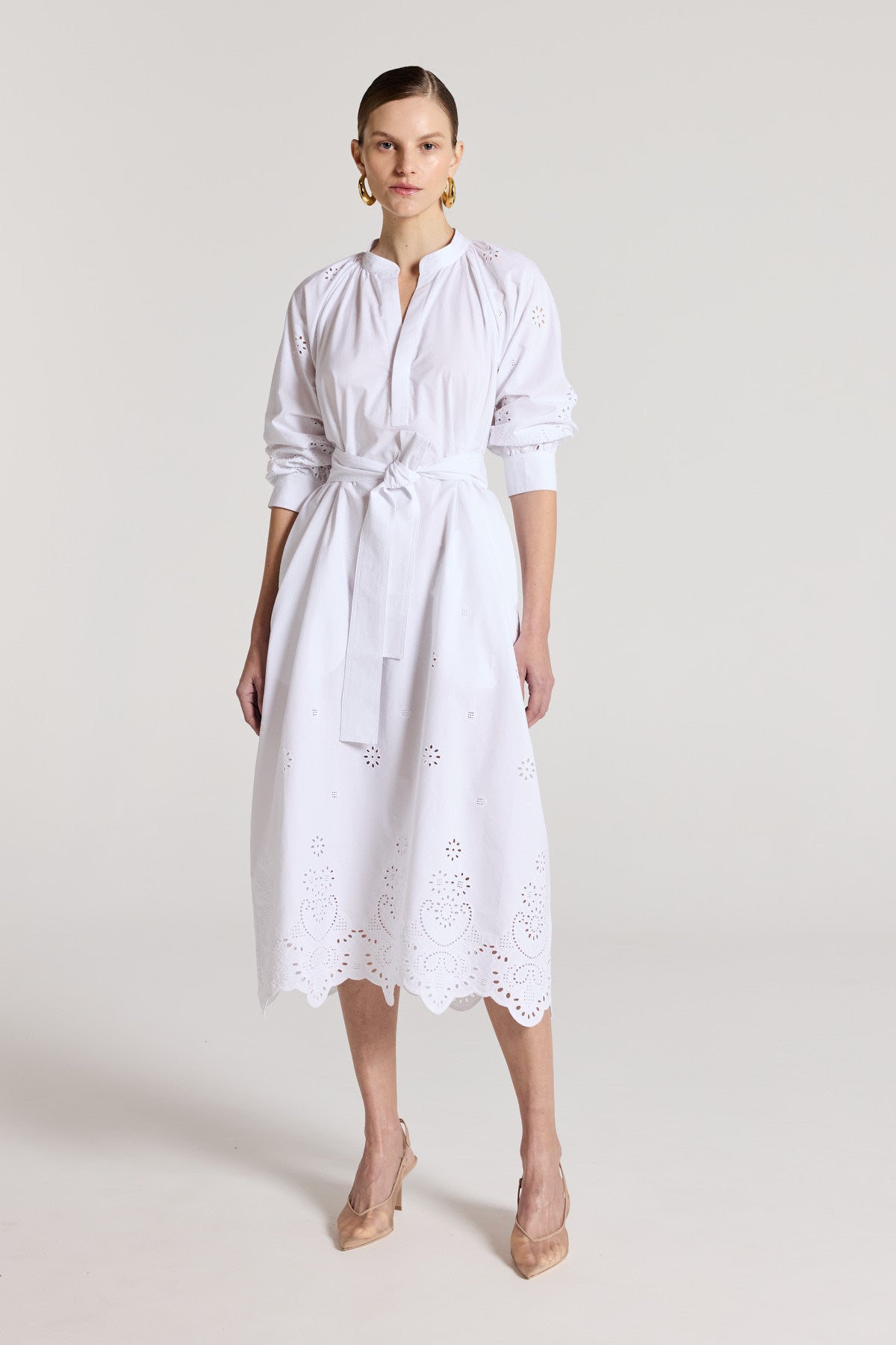 Chloe Dress - White-Perri Cutten