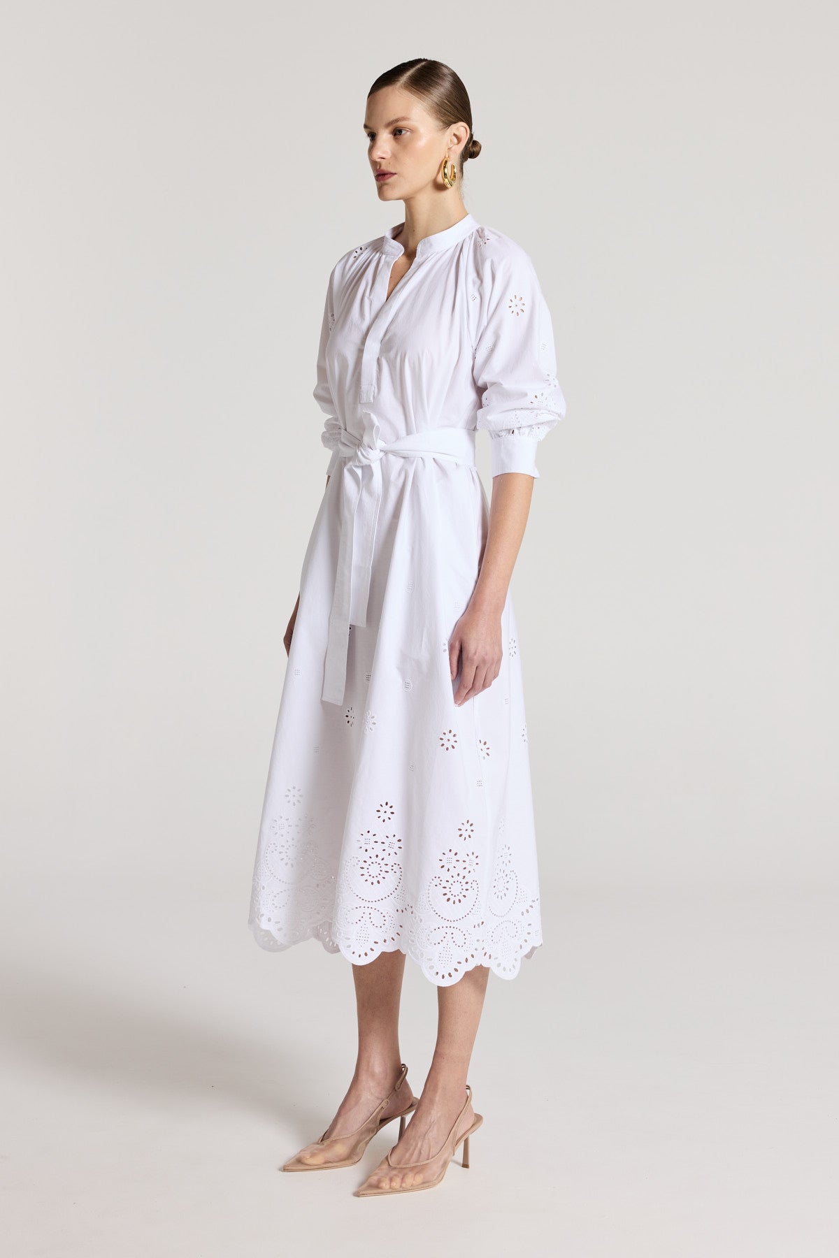 Chloe Dress - White-Perri Cutten