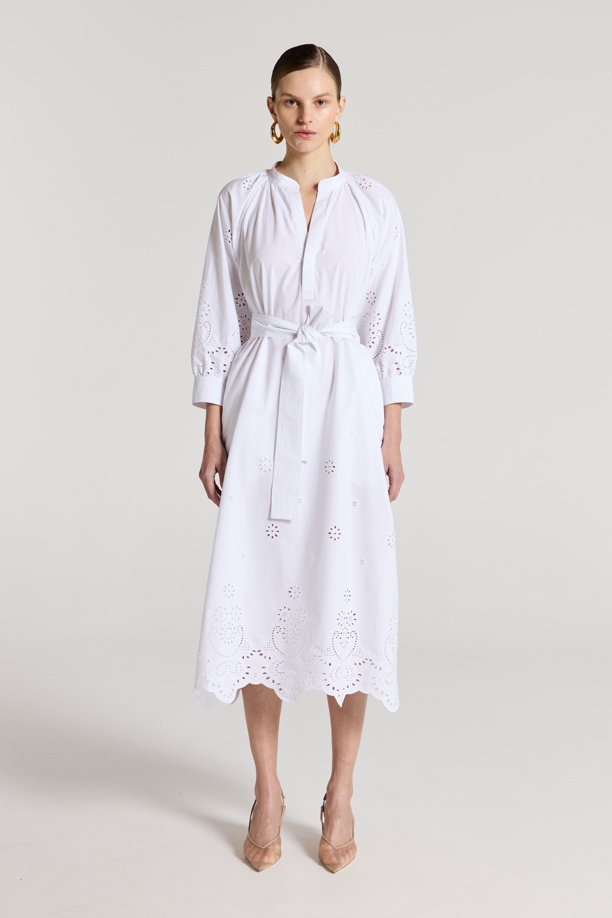 Chloe Dress - White-Perri Cutten