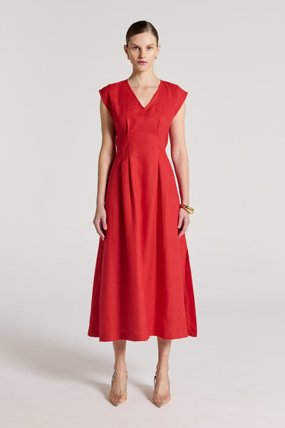 Lani Dress - Red-Perri Cutten