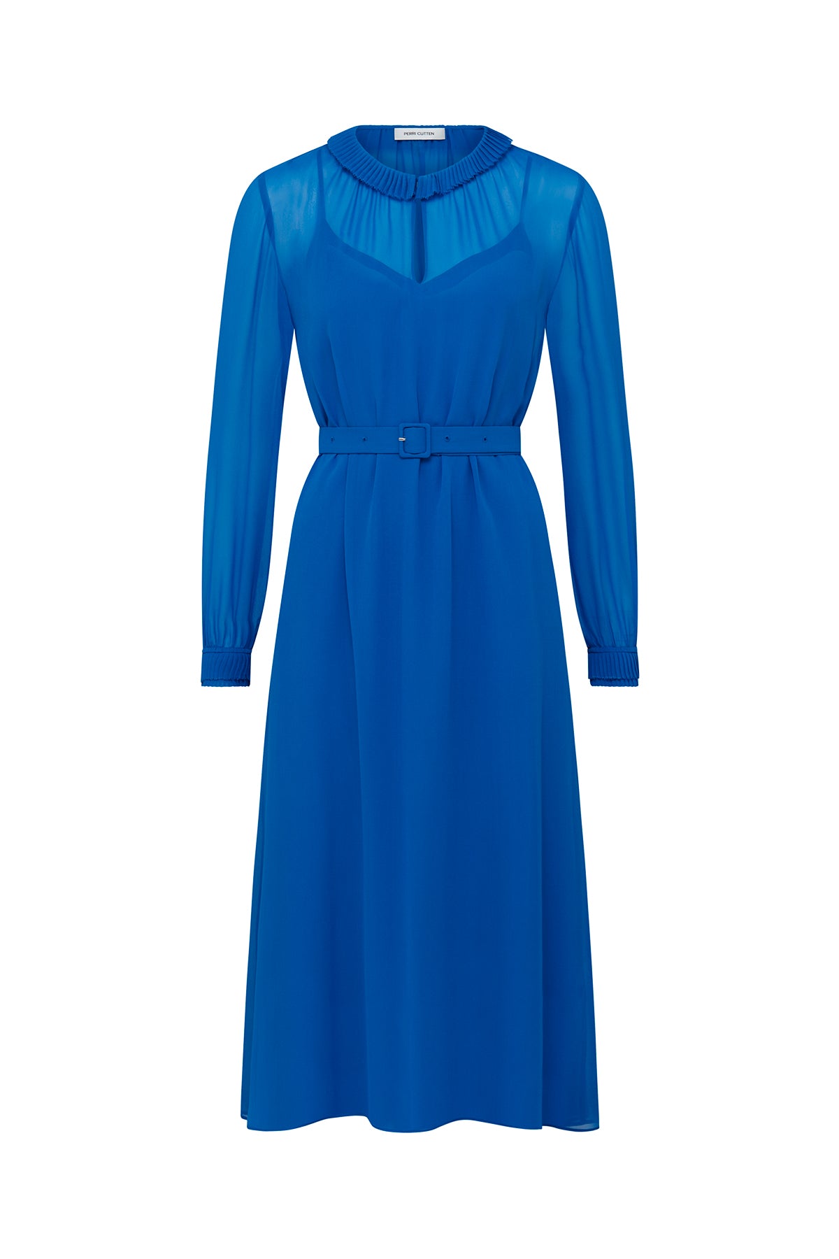 Abigail Silk Dress - Cobalt-Perri Cutten