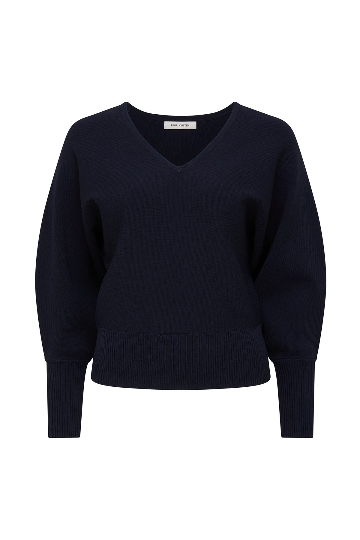 Lulu Knit Top - Navy-Perri Cutten